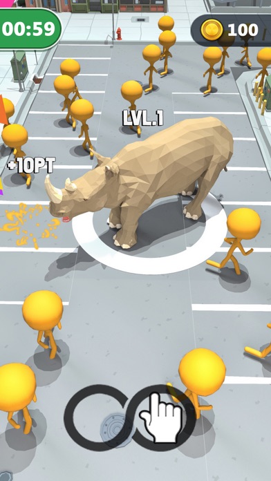 Screenshot #3 pour Rhino Rampage:Ville Simulateur