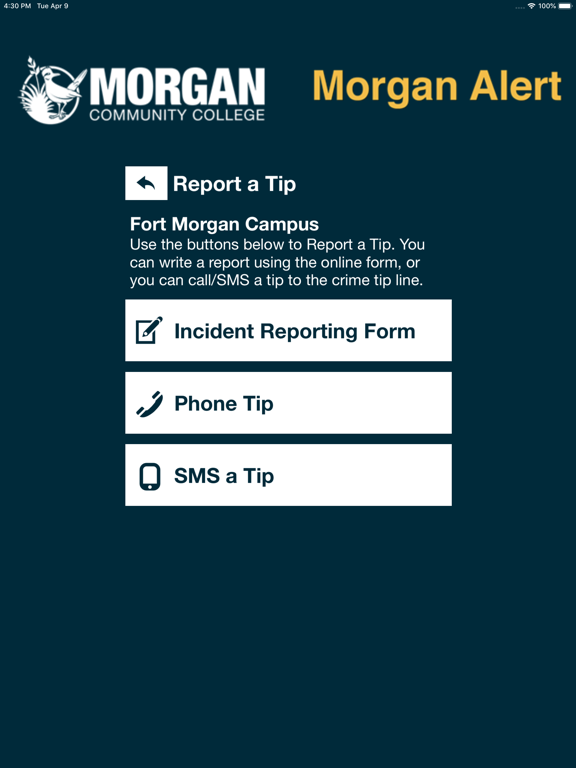 Morgan Alert iPad screenshot 5 - Education app