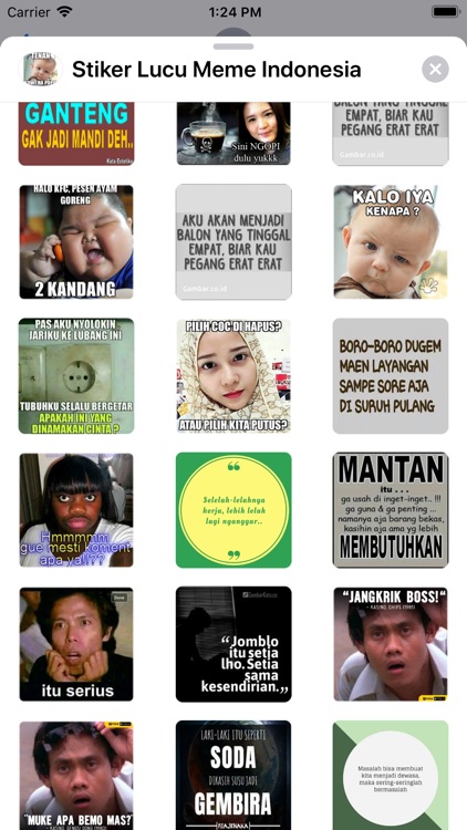 Stiker Lucu Meme Indonesia screenshot-3