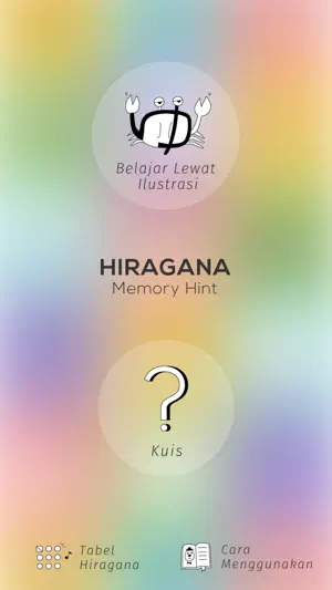 Hiragana Memory Hint [Idn] screenshot 1