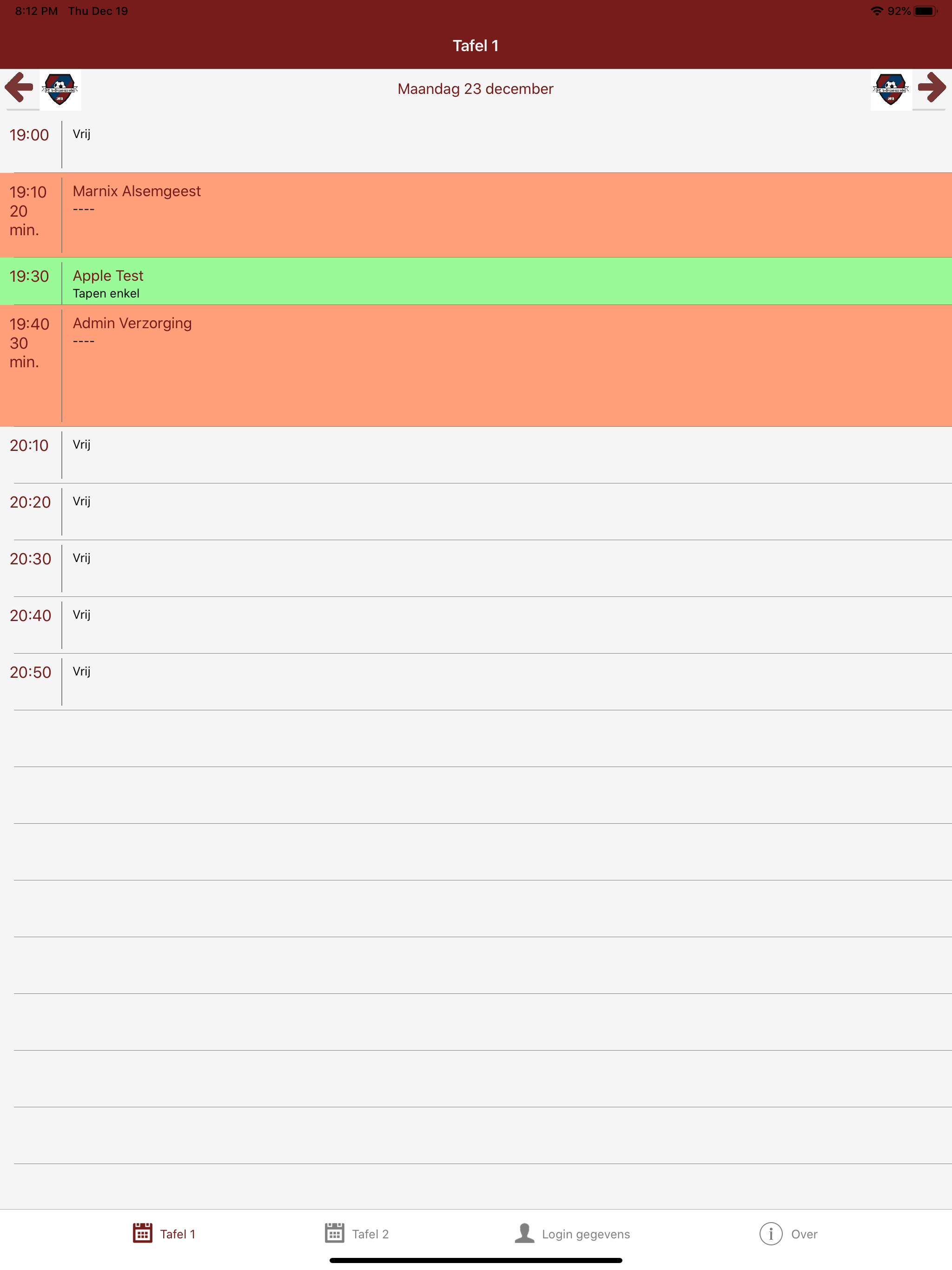 FC Verzorging screenshot 3