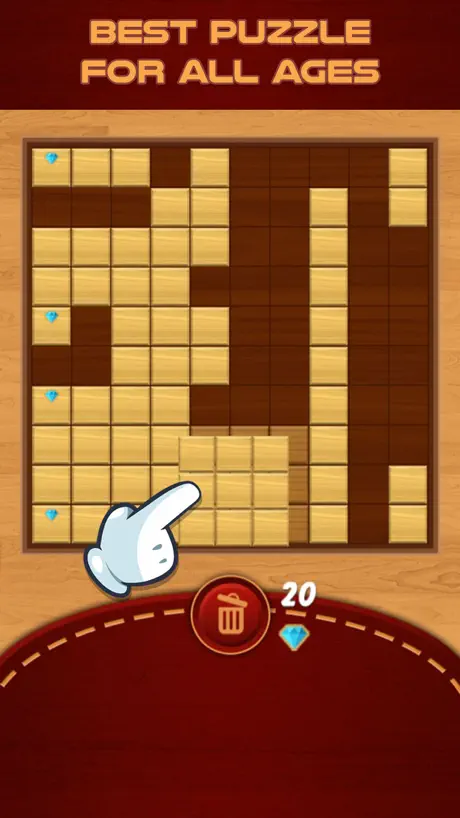 Block Puzzle : Classic Wood