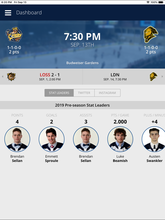 Screenshot #5 pour Erie Otters Mobile