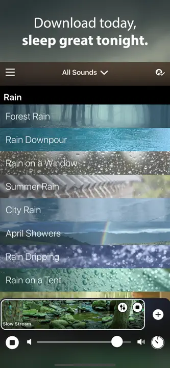 Rain Rain Sleep Sounds: Screenshot 7 von 7