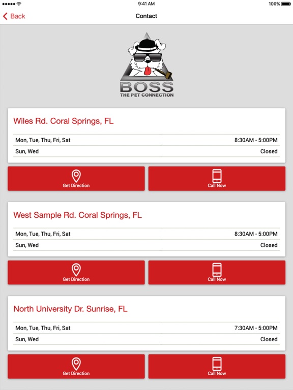 Boss The Pet Connection iPad screenshot 3 - Business app
