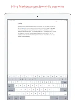 1Writer - Markdown Text Editor iPad image 1