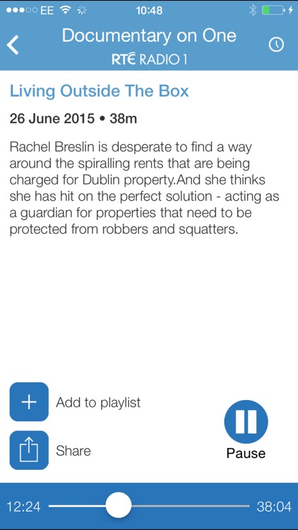 RTÉ Radio Documentary on One