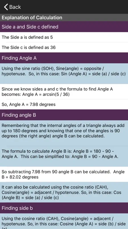 Angles Calculator screenshot 3 of 3