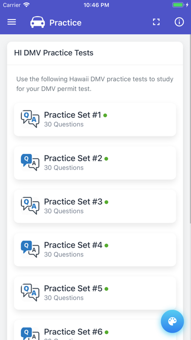 Hawaii DMV Permit Test screenshot