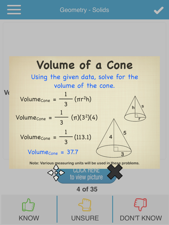 Screenshot #5 pour PCAT Math Cram Cards