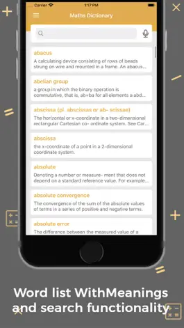 Game screenshot Maths Dictionary Offline apk