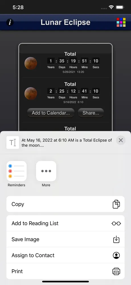 Lunar Eclipse