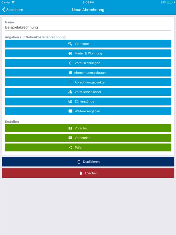 Screenshot #4 pour Nebenkostenabrechnung