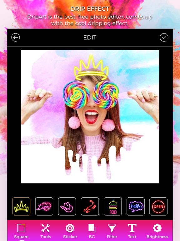 Screenshot #6 pour Drip Effect Photo Editor