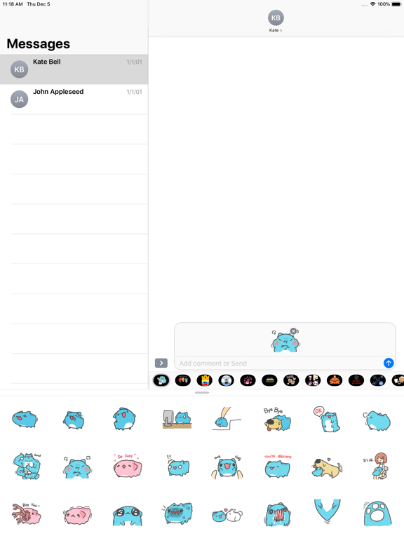 Screenshot #4 pour Cute Animated Bug Cat Stickers