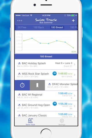 Swim Track - Meet Timeのおすすめ画像2