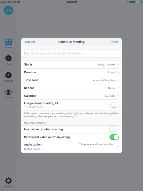 OfficeSuite HD Meeting iPad screenshot 5 - Business app