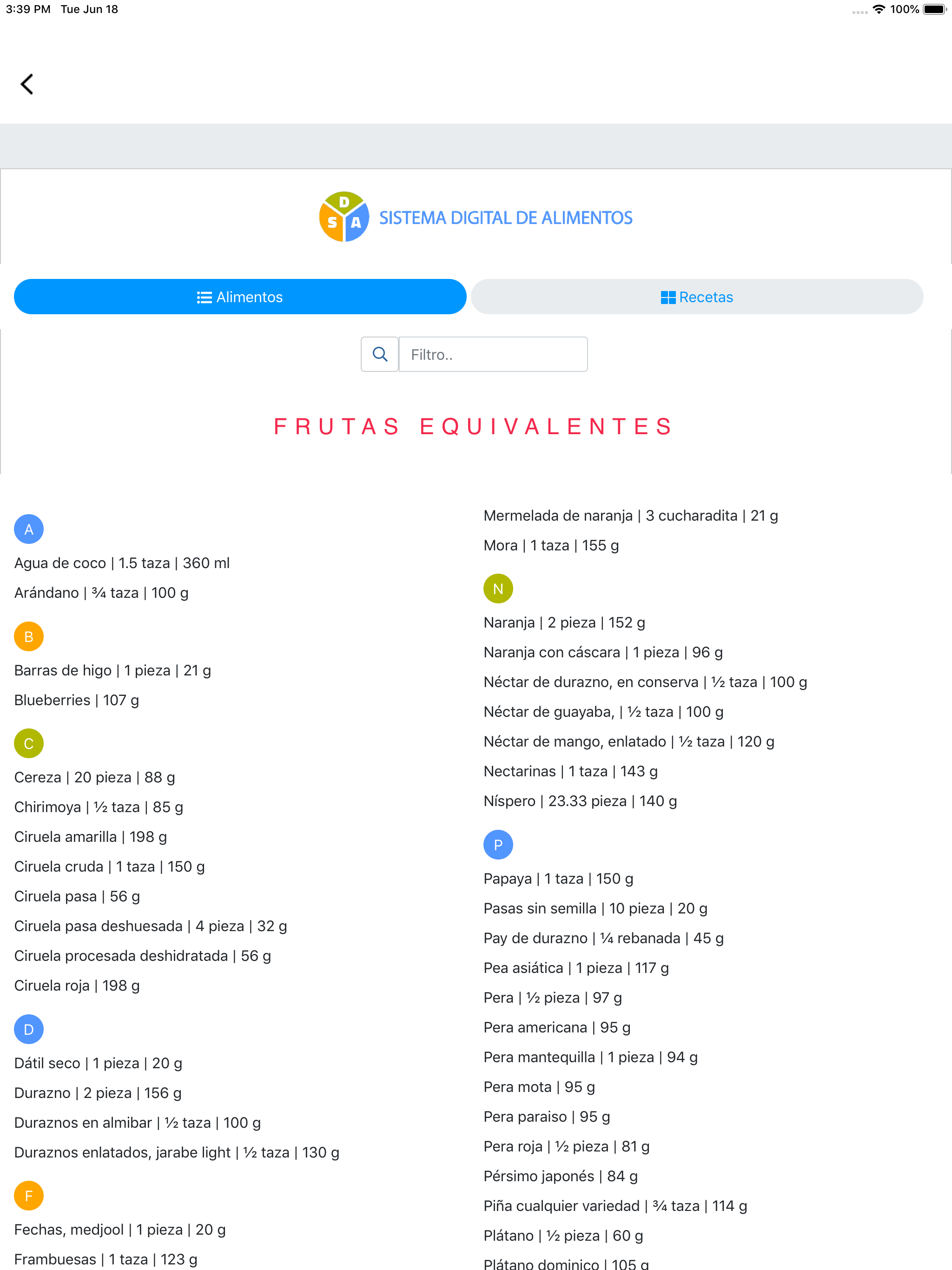 Sistema Digital de Alimentos