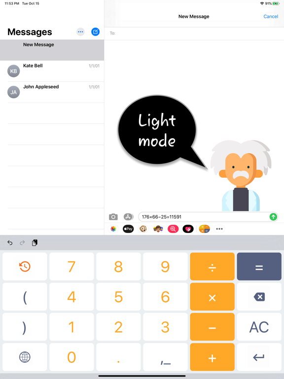 Calcvier - Keyboard Calculator iPad screenshot 6 - Utilities app