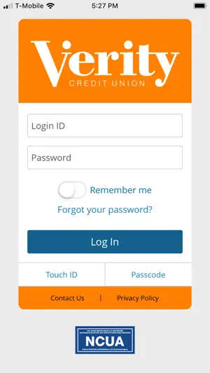 Verity Credit Union Mobile screenshot 1