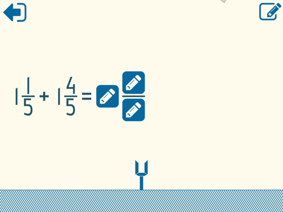 Math Shot Adding Fractions iPad screenshot