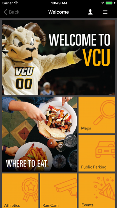 VCU Mobile Screenshot