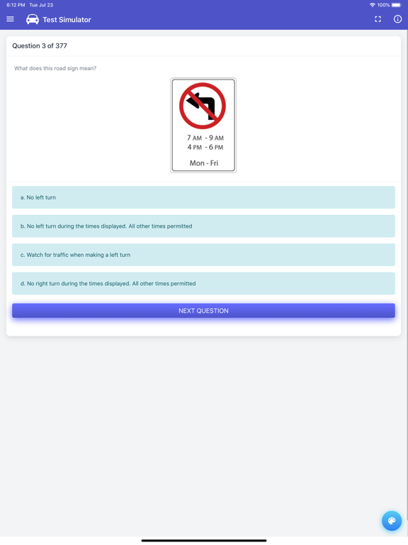 Alberta Driving Test - Class 7 iPad screenshot