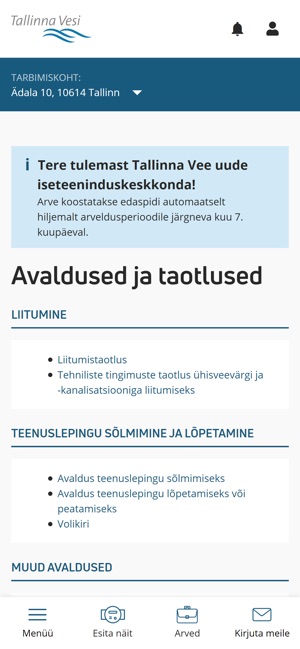 Tallinna Vesi Iseteenindus On The App Store