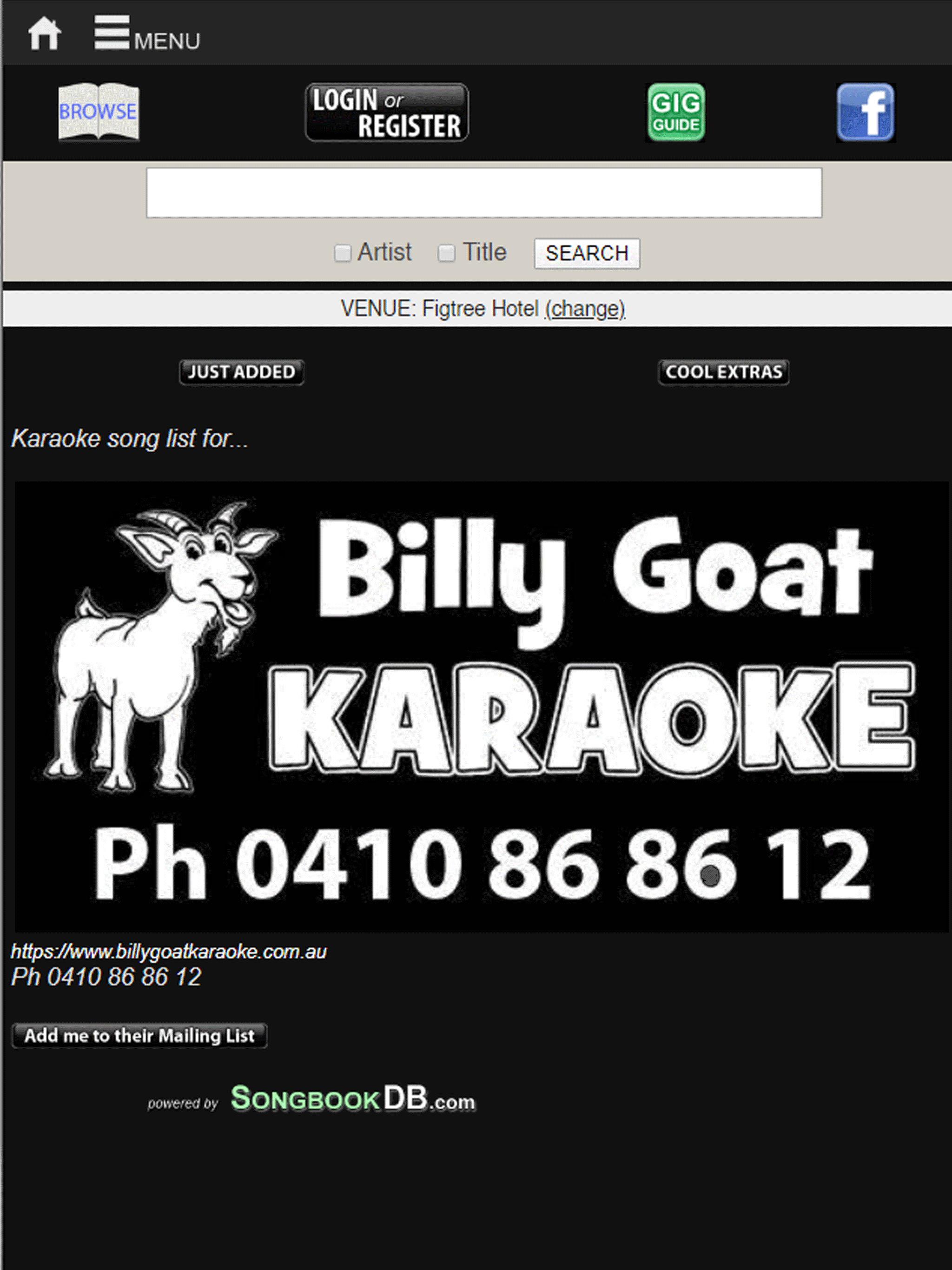 SongbookDB