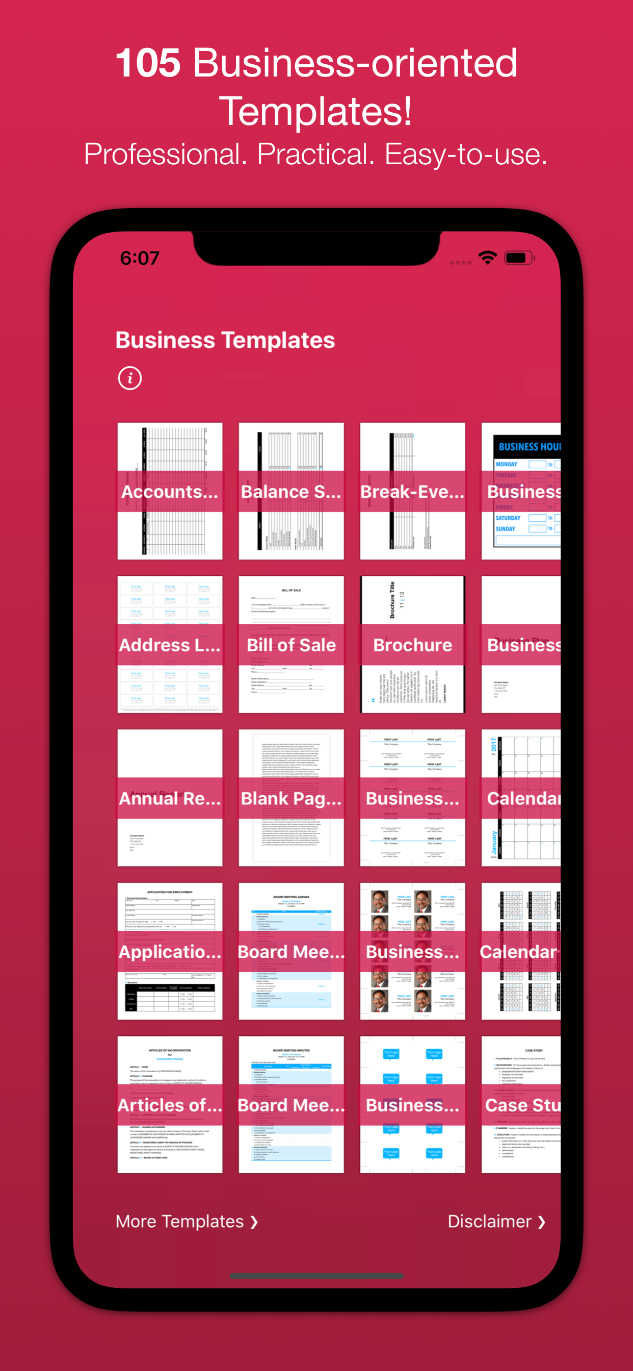 Business Templates for Pages