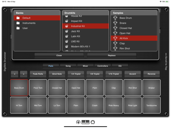 DigiStix Drummer AUv3 Plugin iPad app afbeelding 6