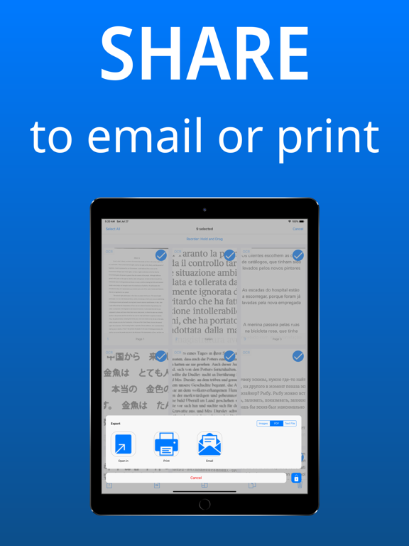 Basic Scan - PDF Scanner, OCR iPad screenshot