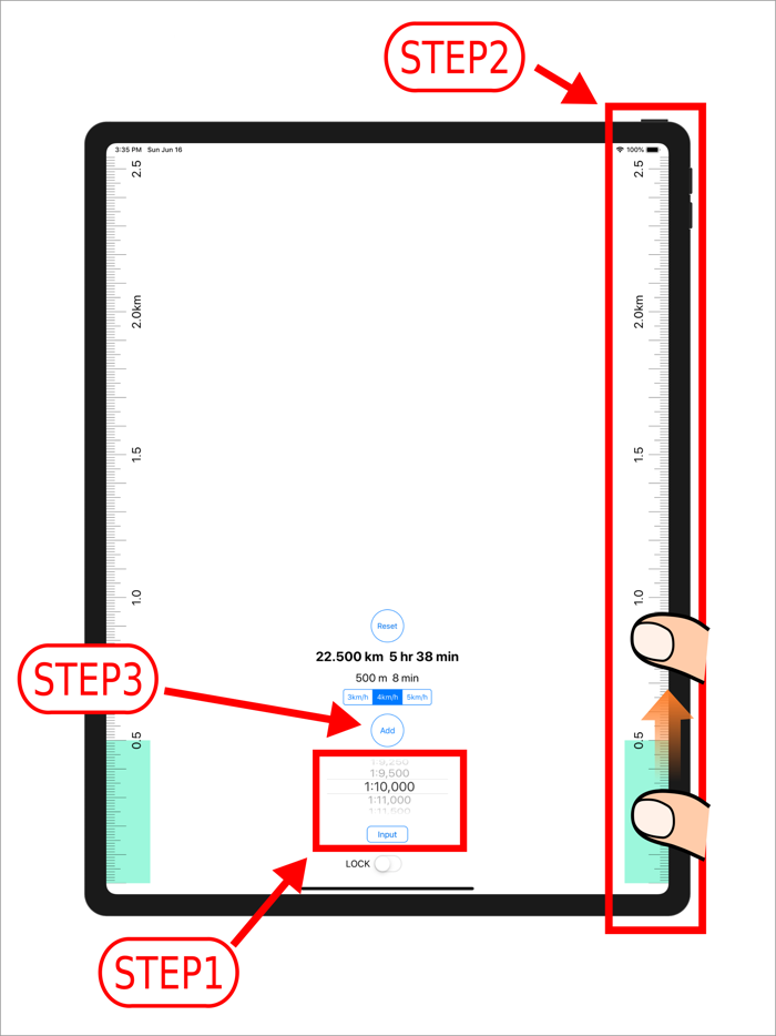 MapRuler for paper map