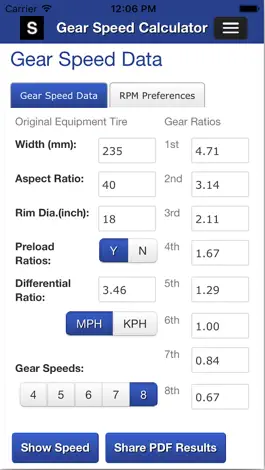 Game screenshot Gear Speed and Tire Size mod apk