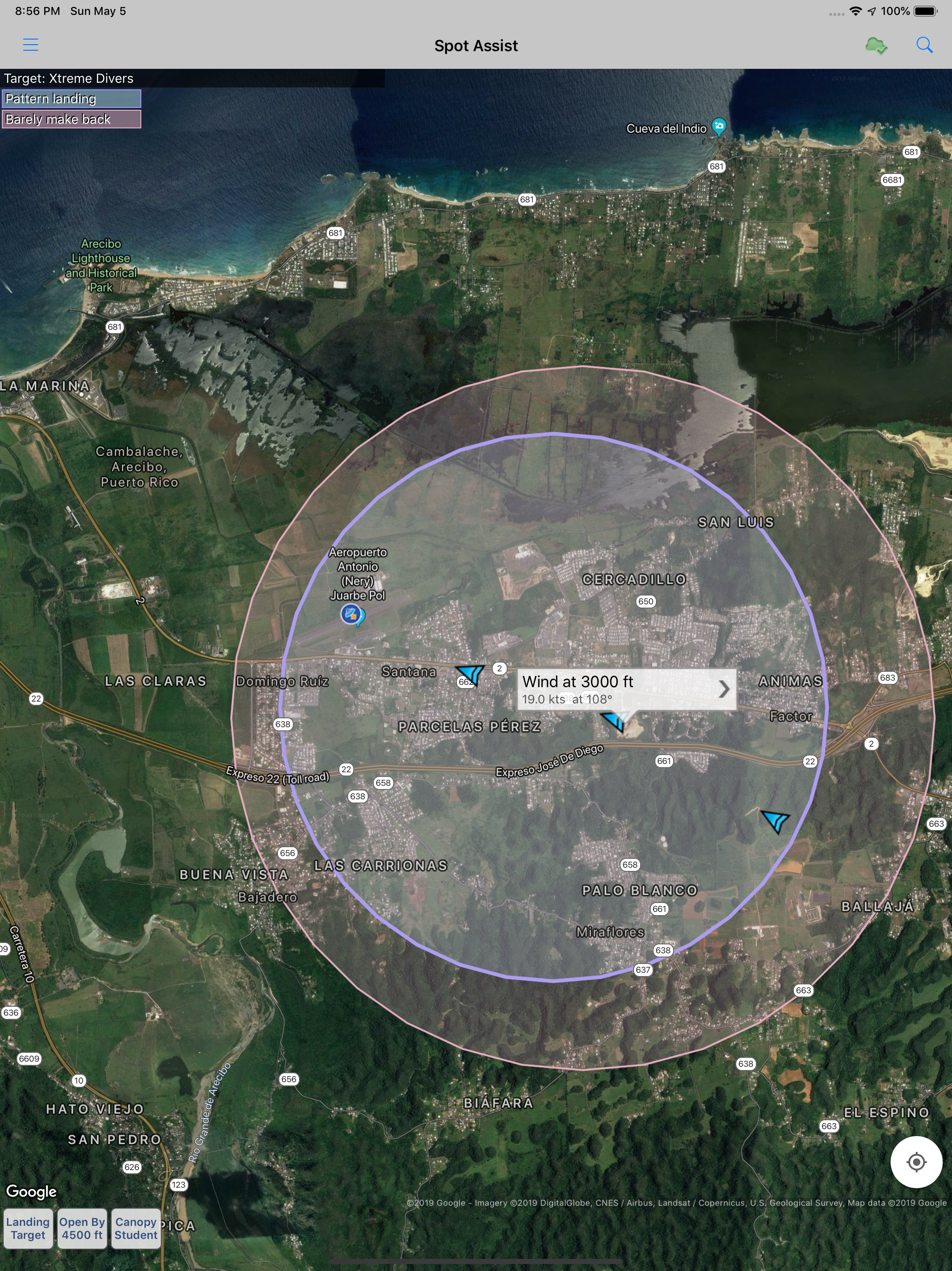 Spot Assist Skydiving Tool