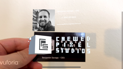 Screenshot #1 pour Chewed Pixel AR Business Card