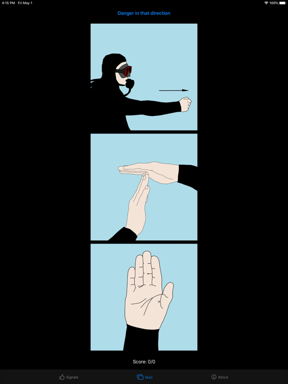 Scuba Dive Signals iPad screenshot 7 - Sports app