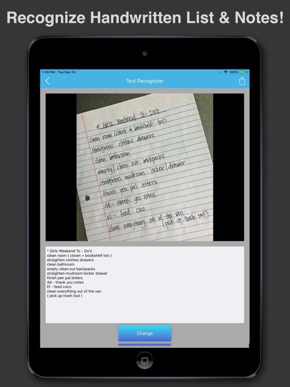 Screenshot #6 pour Handwriting To Text Recognizer