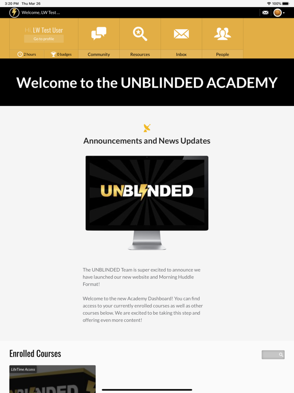 UNBLINDED Academy