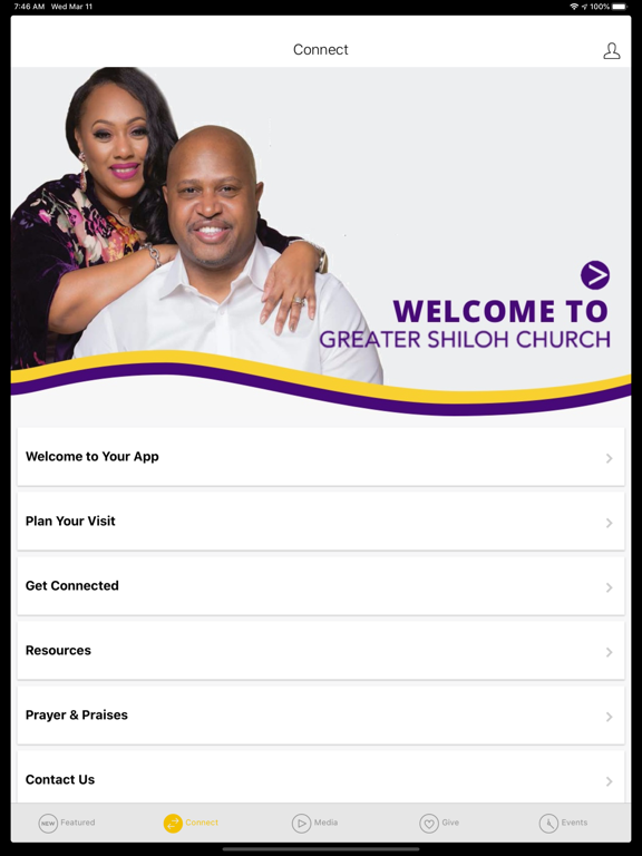 Greater Shiloh Church - Easton iPad screenshot 2 - Lifestyle app