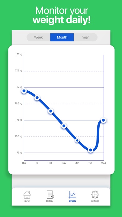 Weight Tracker BMI Calculator Screenshot