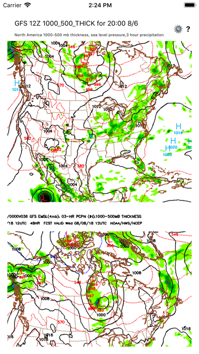 NOAA Forecast Screenshot