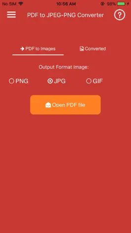 Game screenshot Convert PDF to JPG,PDF to PNG apk