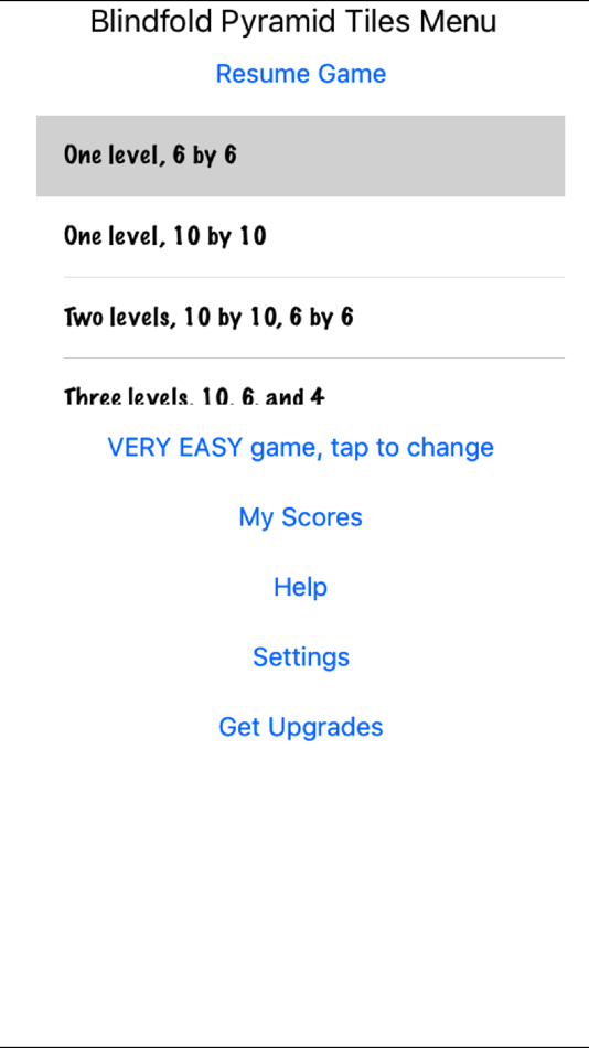 #2. Blindfold Pyramid Tiles (iOS) 由: marty schultz