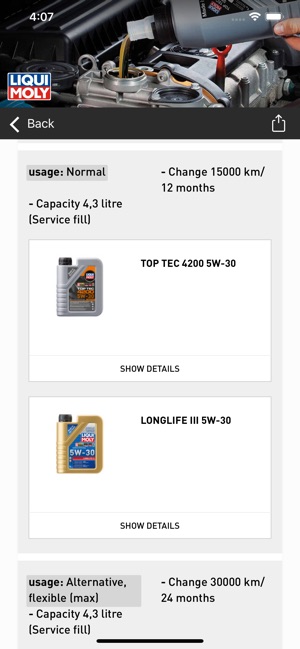 Oil guide  LIQUI MOLY