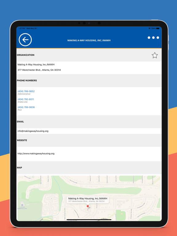 211 Atlanta iPad screenshot 5 - Reference app