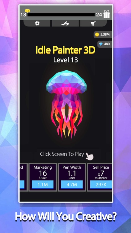 Idle Painter 3D-Low Poly&Tap screenshot-5