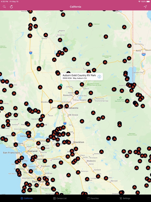 Screenshot #4 pour California – Campgrounds & RVs