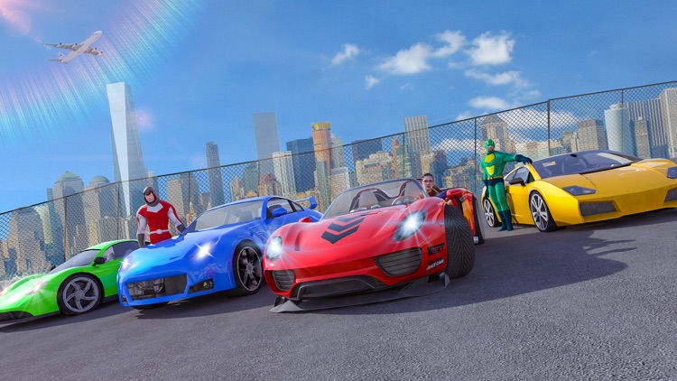 Superhero GT Racing Car Stunts screenshot-0