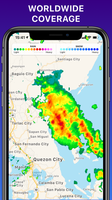 雨のレーダー- ライブ天気図のおすすめ画像5